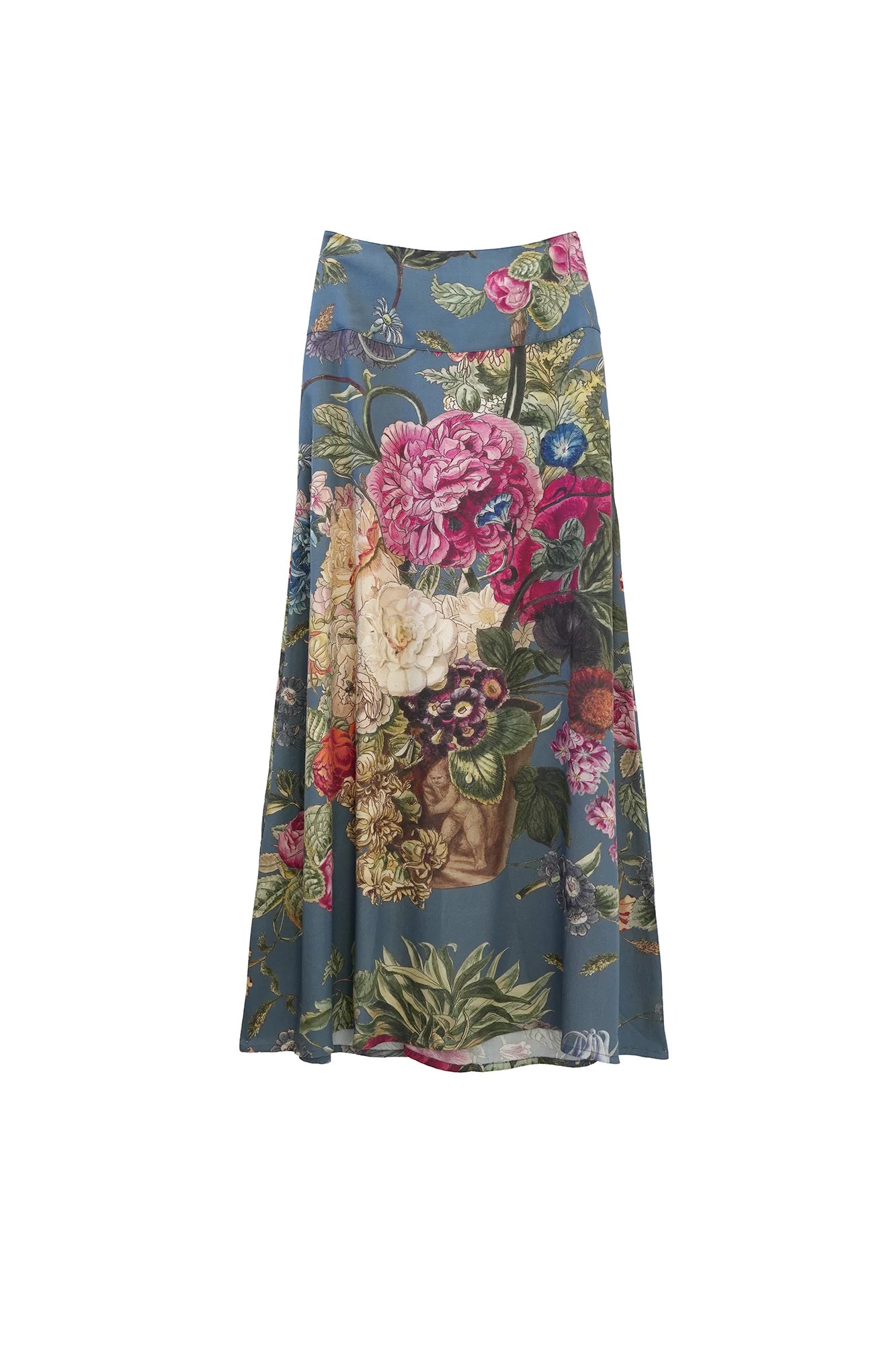 Primula Blue A-Line Maxi Skirt