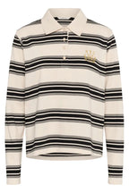 Carmell Rugby Shirt, Black and White Stripe image 4