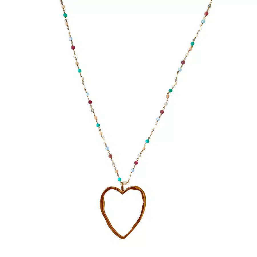 Big Love Necklace, Multi-coloured stones image 0