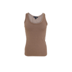 Faye Lurex Vest Top, Golden Sand colour image 1