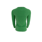 Faye Lurex Long-Sleeved Top, Grass colour image 3