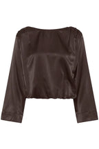 Estelle Wrap Blouse, Espresso image 6