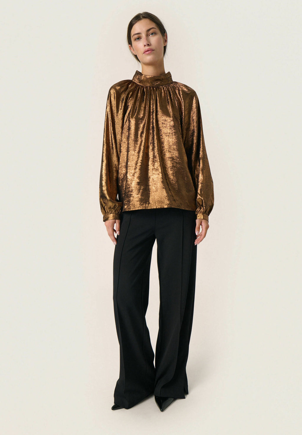 Elvie Ronya Blouse, Copper — Soaked in Luxury
