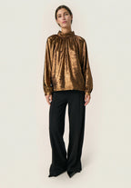 Elvie Ronya Blouse, Copper — Soaked in Luxury
