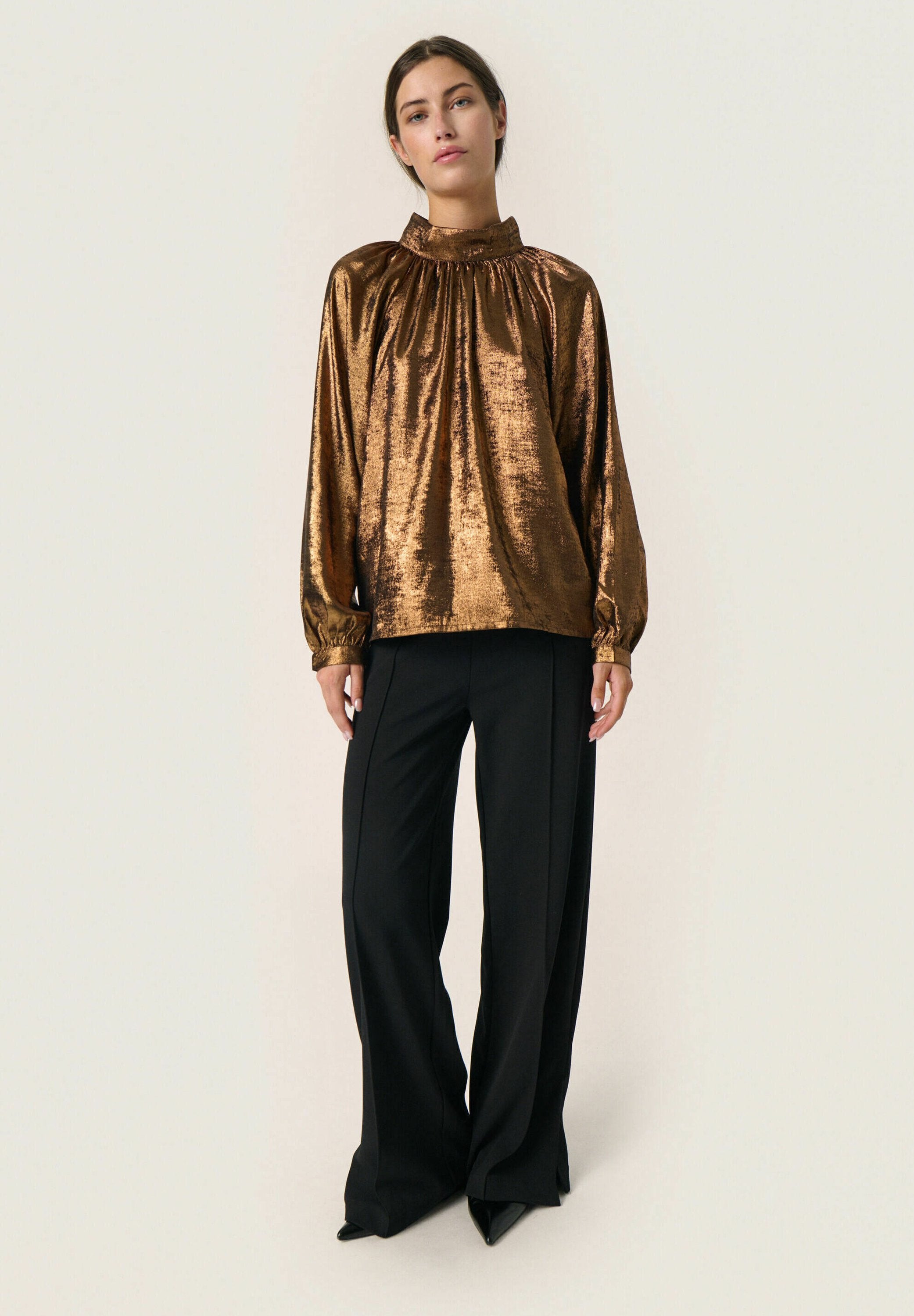 Elvie Ronya Blouse, Copper — Soaked in Luxury