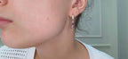 Silver Amethyst Gemstone Belle Earrings image 1