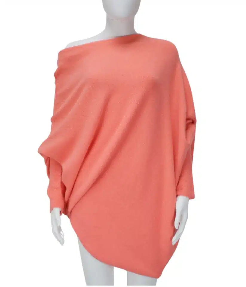 Asymmetric Knit, Peach image 5