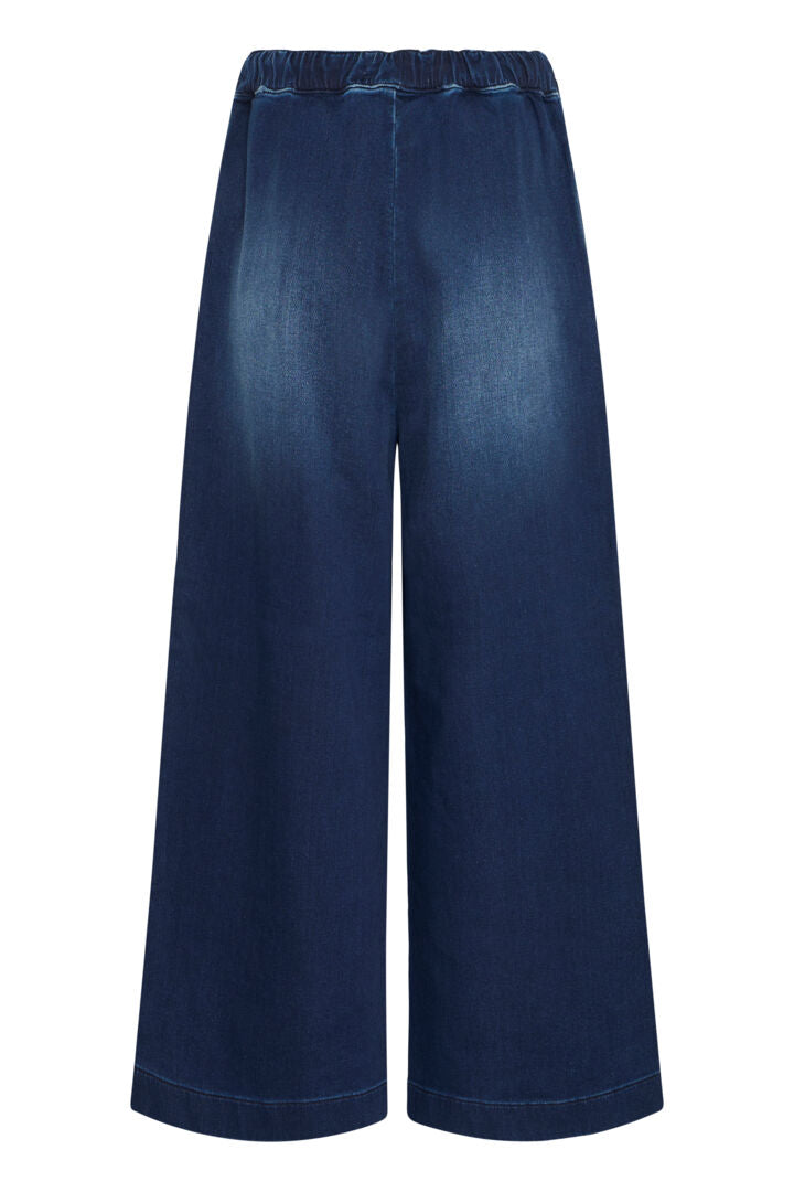 Raven High-Waisted Trouser, Dark Blue Denim image 6