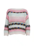 Minty Striped Jumper, Minty Rose image 1