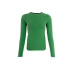 Faye Lurex Long-Sleeved Top, Grass colour image 2