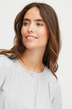 Hali Long Sleeved Blouse, Blanc de Blanc image 1