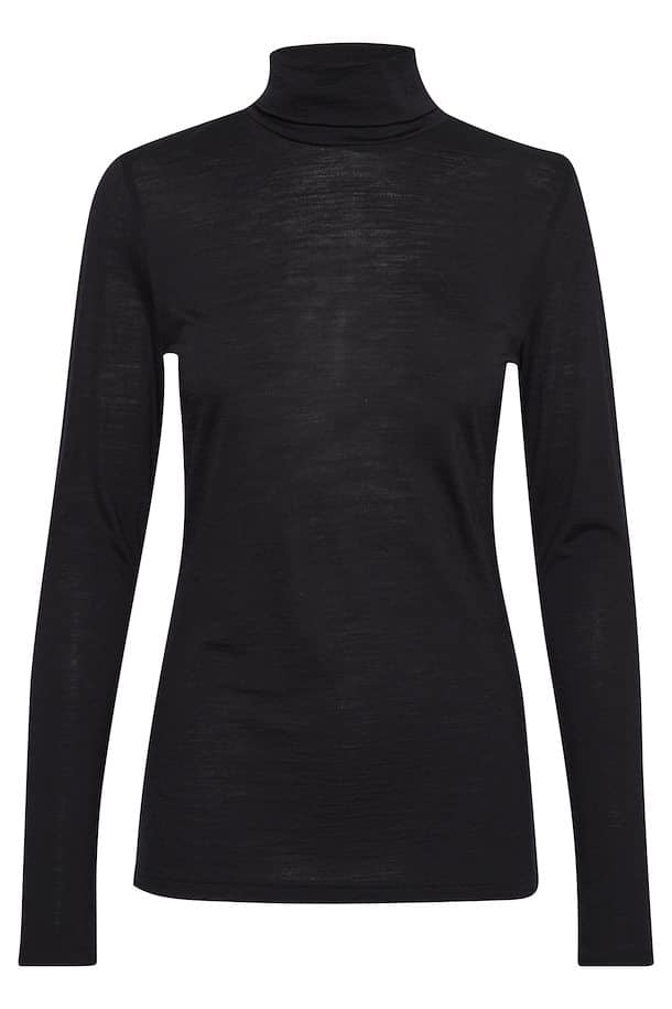 Rollneck Top, Black image 8
