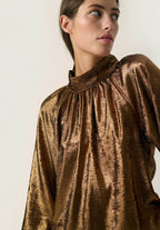 Elvie Ronya Blouse, Copper — Soaked in Luxury