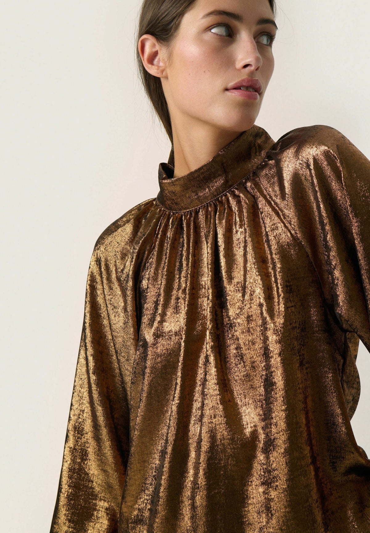 Elvie Ronya Blouse, Copper — Soaked in Luxury