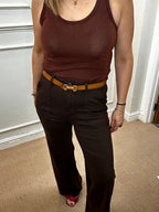 Alder Jean - Wide Leg, Chocolate image 1