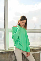 Asymmetric Knit, Mint image 2