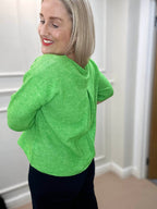 Riette Pleat Pullover, Poison Green image 1