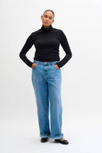 Rollneck Top, Black image 7