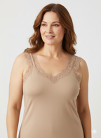 Barbera Lacy Top, Warm Taupe image 0