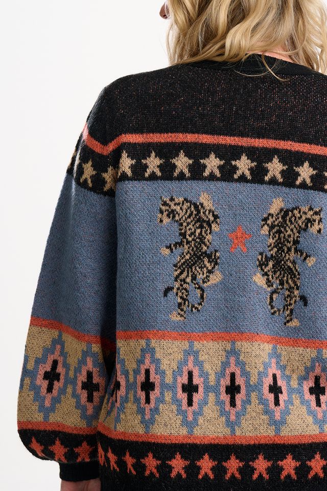 Yvette Cardigan, Multi, Climbing Tigers image 1