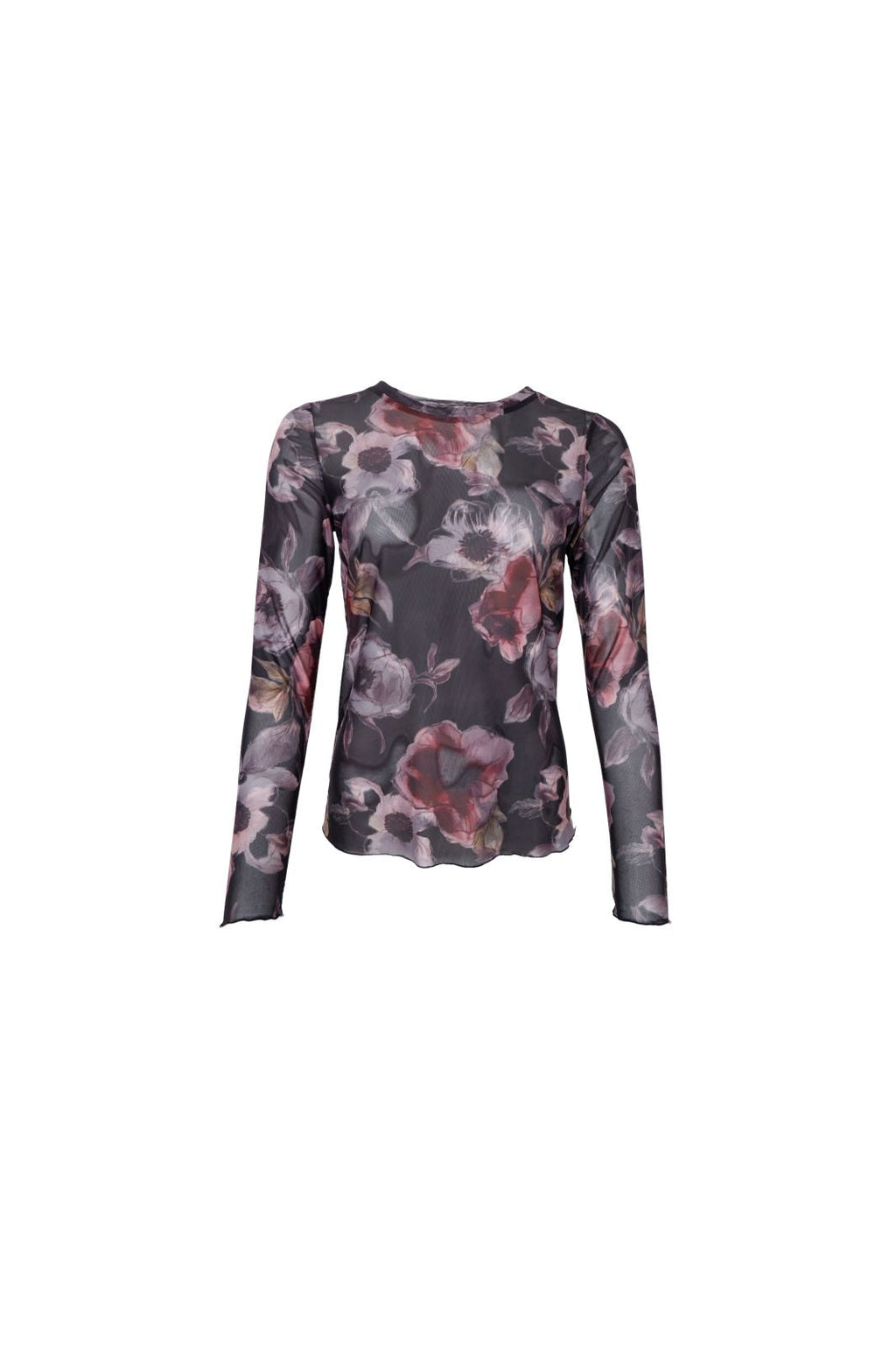 Bckamma Mesh Tee, Black Rose