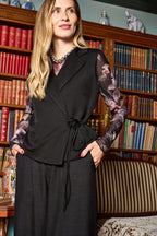 Bckamma Mesh Tee, Black Rose