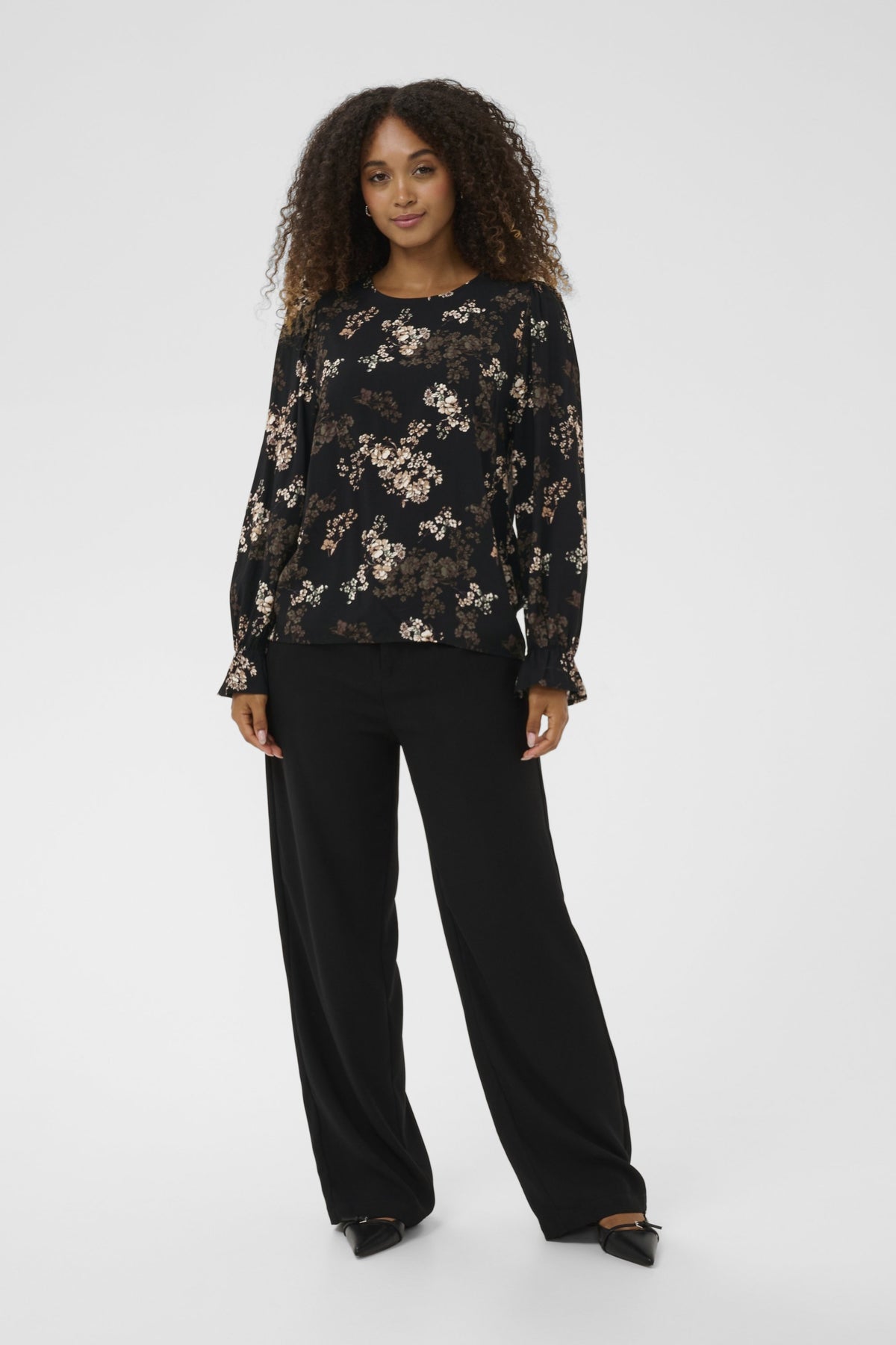 CRAlora Blouse, Black Autumn Floral