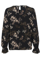 CRAlora Blouse, Black Autumn Floral