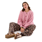 Brigit Chunky Knit Cardigan, Blush