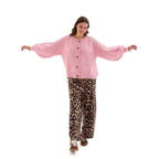 Brigit Chunky Knit Cardigan, Blush