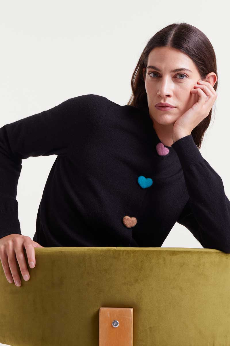 Valeria Cardigan, Black image 3