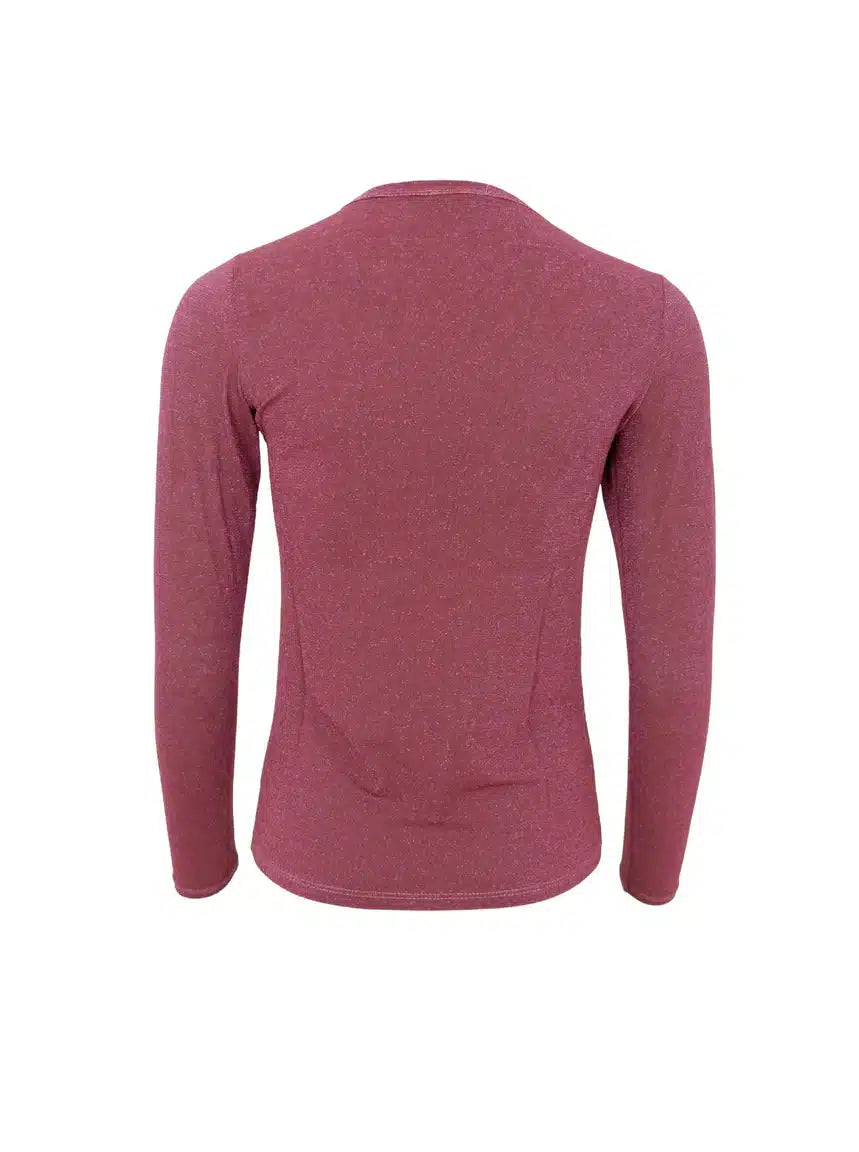 Faye Lurex Long-Sleeved Top, Rosebud colour image 1