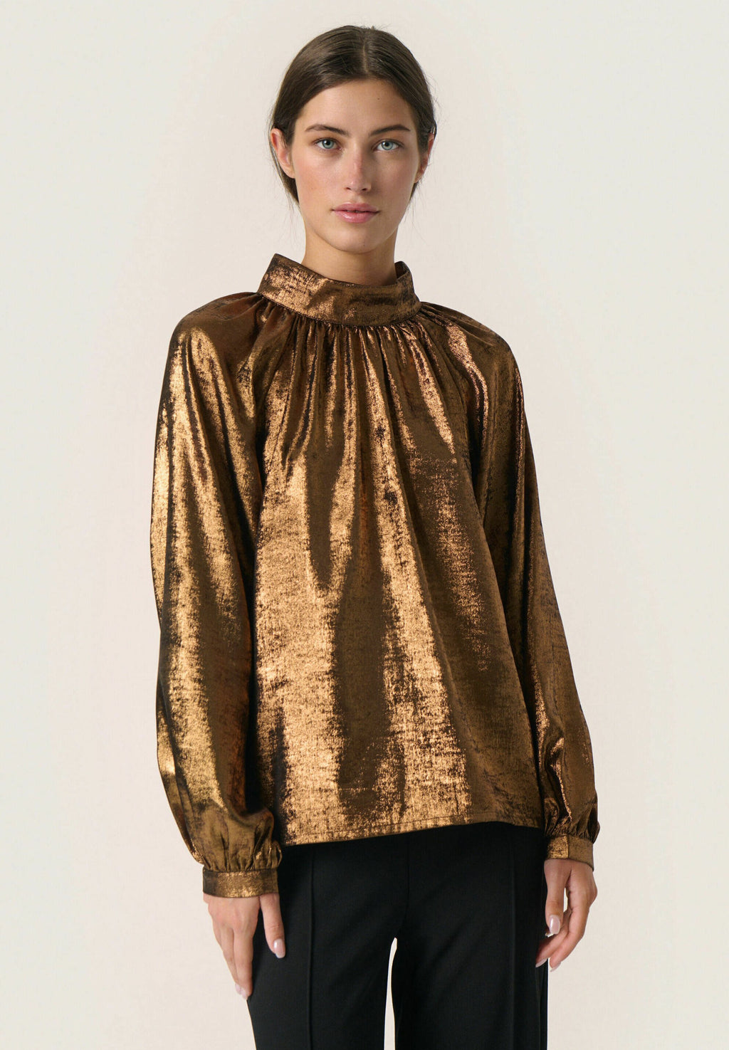 Elvie Ronya Blouse, Copper — Soaked in Luxury