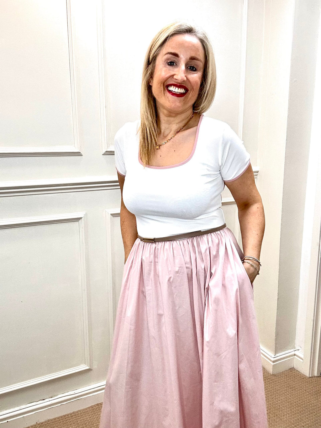 Dora Dress, Pink image 2