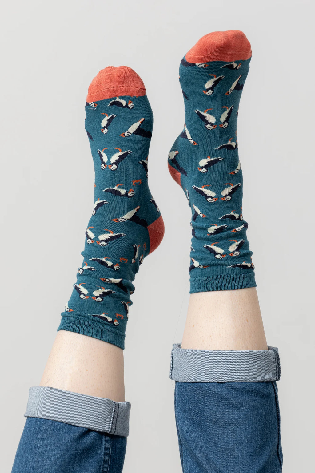 Puffin Keyring & Socks Gift Box image 5