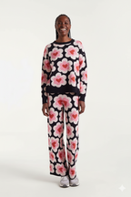 Sofia Jacquard Fabric Trouser, Sweetheart design image 0