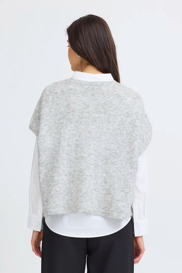 Sanny Cardigan,Light Grey Melange image 5