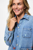 Jidi Shacket, Medium Blue Denim image 0
