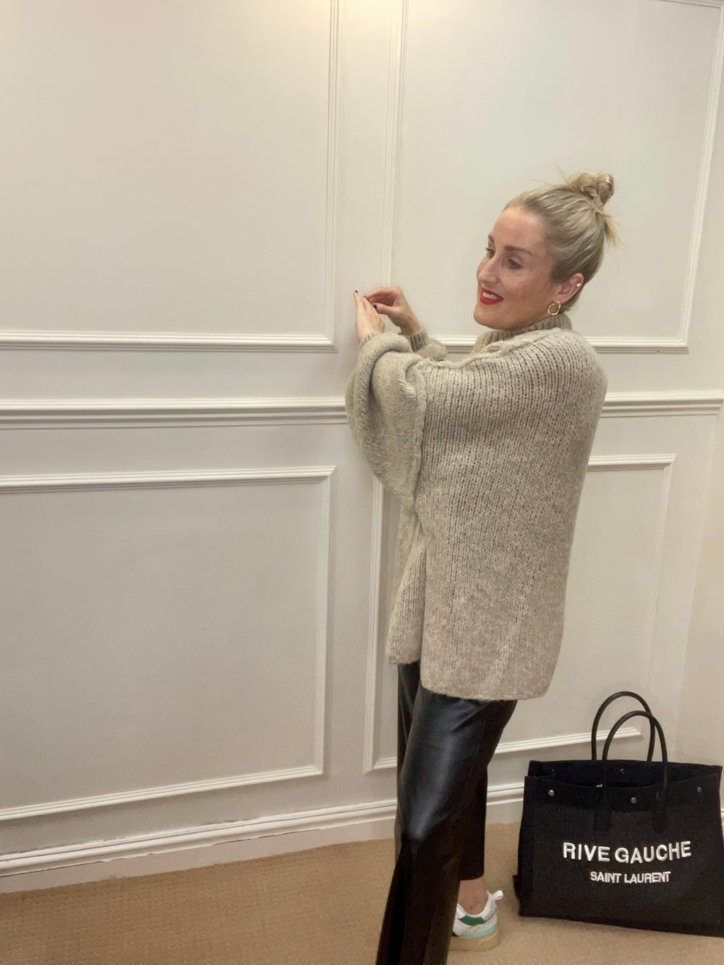 Biba Oversized Knit, Oatmeal image 2