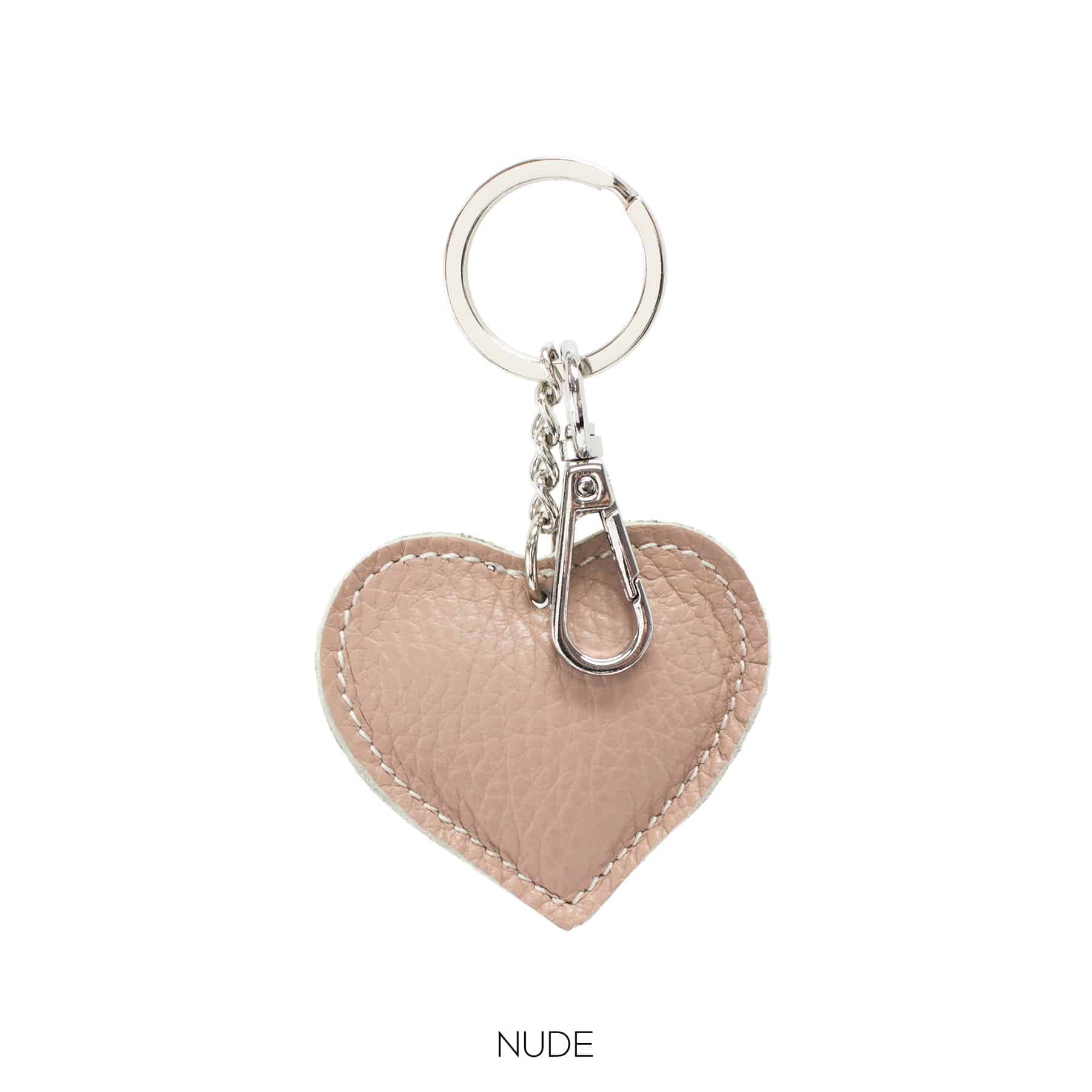Leather Heart Keyring image 2