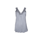 Lace Cami Vest, Light Grey - M-L image