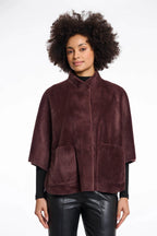Dewi Faux Fur Cape, Chocolate Bean image 0