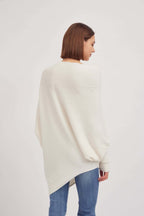 Asymmetric Knit, Cream image 3