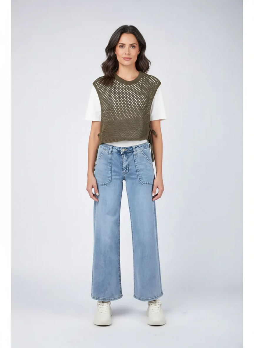 Rowan Jean - Wide Leg, Pale Wash image 7