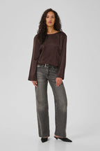 Estelle Wrap Blouse, Espresso image 4