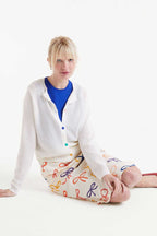 Vera Cardigan, Ecru image 3