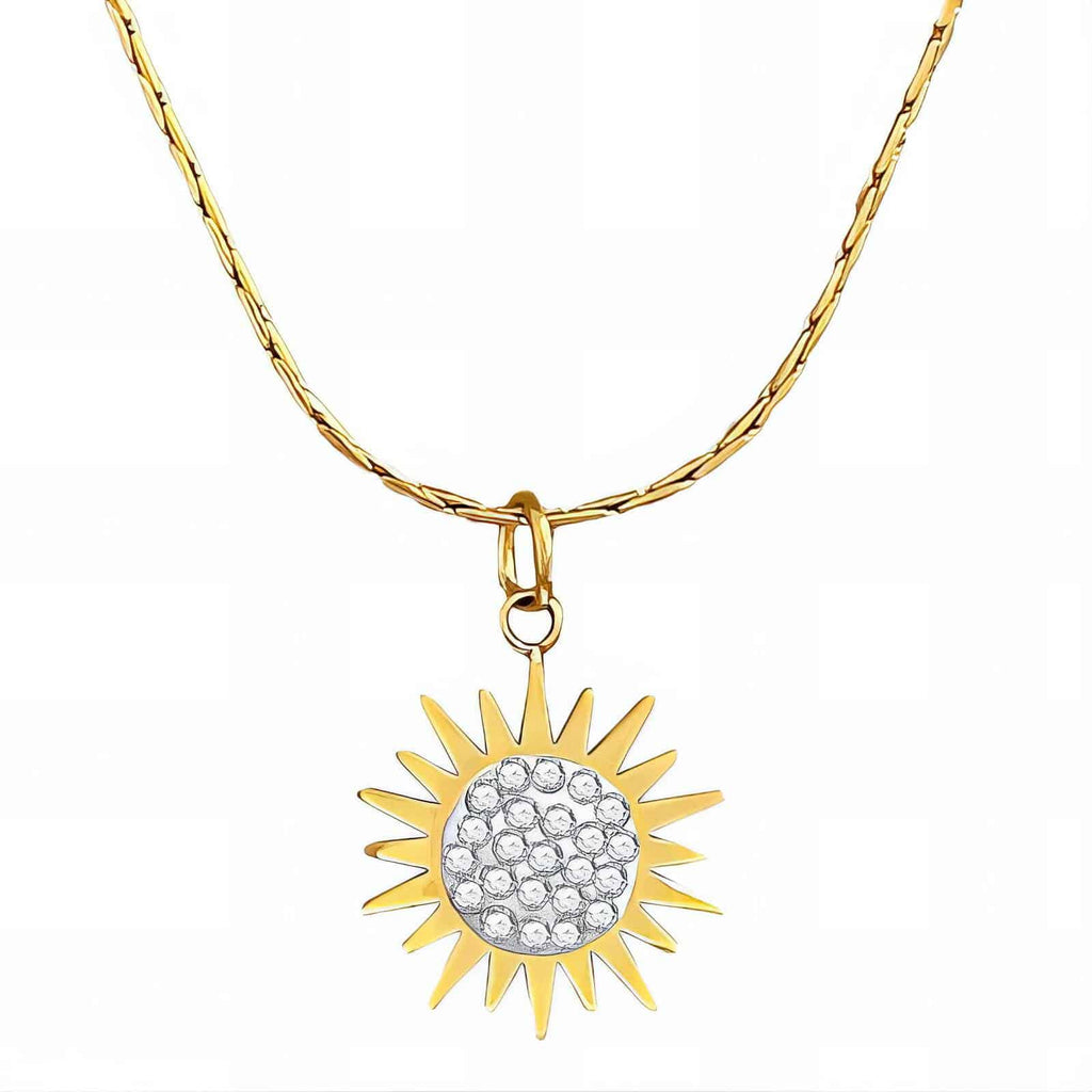 Gold-plated Sun Necklace image 0