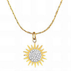 Gold-plated Sun Necklace image 0