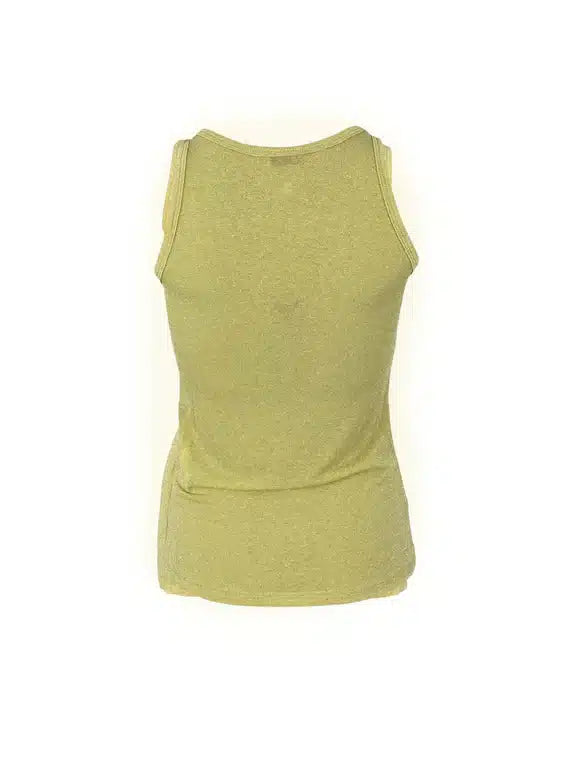 Faye Lurex Vest Top, Yellow colour image 1
