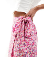 Tala Skirt, Hot Pink Multi Flower image 7